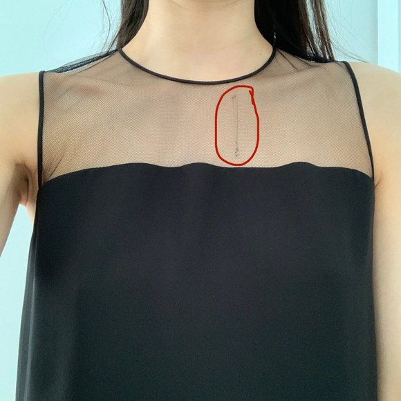 Babaton Lionel Blouse Sz Small BLACK Aritzia - Picture 7 of 9